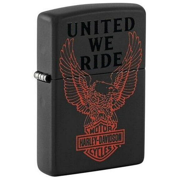Zippo 48983 Harley Davidson Black Matte Finish Windproof Lighter
