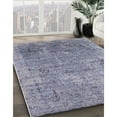 thumbnail image 3 of Ahgly Company Machine Washable Indoor Rectangle Industrial Modern Blue Gray Area Rugs, 4' x 6', 3 of 7
