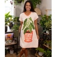 thumbnail image 5 of LazyOne Women's Nightgown, Funny V-Neck Sleep Shirt for Women (Plant One On Me, L/XL), 5 of 7