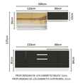 thumbnail image 3 of Cocina Integral Completa Modular Madesa Glamy 200cm BN 04, 3 of 5
