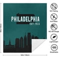 thumbnail image 5 of Football Philadelphia Sherpa Throw Blanket,Double Layer Fabric Warm Blankets,Ultra Soft Flannel Blankets for Football Fans Gifts 60" X 50", 5 of 6