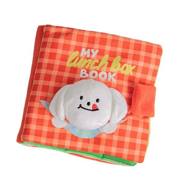 Dog Plush Book Squeaky Toys Cute Treat Dispensing Finding Food Dog Toys for Pet Interactive Toys