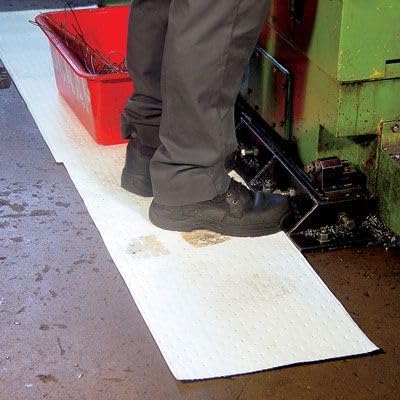 15" x 18" Heavy Weight Economical Oil Only Absorbent Pads - 100 ct