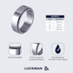 thumbnail image 4 of Anillos Hombre Giratorios, Anillo Anti Ansiedad de Acero Inoxidable Baño de Oro 18k, Xtellar Color Plateado, 4 of 4