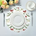 thumbnail image 5 of Round Placemats Set of 4 Heat Resistant Washable Kitchen Table Decorations 15.4in Christmas Decorations, 5 of 7