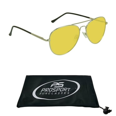 proSPORT Yellow Polarized Sunglass Men Women Sport Night Vision Driving Motorcycle Riding