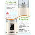 thumbnail image 3 of Bonnor Cordless Portable Blender for Smoothies & Ice Crushing With 2&times;22oz Cups&12h Insulated Bag,Detachable Easy Clean Personal Blender,Leakpro, 3 of 9