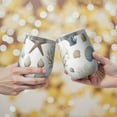thumbnail image 2 of 12oz Stemless Wine Tumblers Coastal Coral Starfish Vacuum Insulated Stainless Steel Travel Tumbler Cups Mug with Lid and Straw for Champaign,Cocktail,Beer with Cleaning Brush, 2 of 5