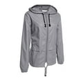 thumbnail image 3 of Esassaly Waterproof Hooded Adjustable Drawstring, Rain Coats (Women's L), 3 of 7
