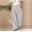 #Gray, variant on DPTALR Men's Linen Double Pleated Button Zipper Multiple Pockets Fashion Trousers,Brown,Big and Tall Men L