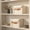 Ivory, variant on 2-Pack Decorative Linen Storage Bins with Lids, Home Organizer Boxes for Photos, Documents and Keepsake Storage