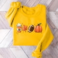 thumbnail image 4 of Bovemsi Womens Sweatshirts Halloween Pattern Printed Women's Pullover Knit Sweater Spooky Season Sweatshirt, 4 of 4