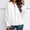 White-Coat, variant on Qetyuw Womens Lace Long Sleeve Jacket Full Zip Up Lightweight Casual Bomber Jackets Solid Loose Coat
