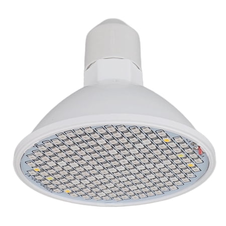 NFTIGB 8W Full Spectrum LED Grow Light Bulb E27 200 LED Indoor Plant Growth Lamp for Greenhouse, 110-220V (3.7 x 3.2 inches / 9.3 x 8.2 cm)