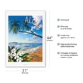 thumbnail image 2 of Distant Shores - Aloha - Hawaiian Island Paradise Ocean View - From an Original Color Painting by Scott Westmoreland - Fine Art Rolled Canvas Print 27in x 40in, 2 of 4