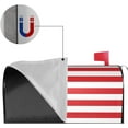 thumbnail image 4 of American Flag Patriotic Mailbox Covers Magnetic Post Box Cover Wraps Standard Size 21x18 in Inches for Garden Yard Decor, 4 of 7