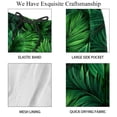 thumbnail image 4 of luoweisi Men's Beach Shorts Quick Dry Swim Trunks with Mesh Lining Tropical Leaves 2XL, 4 of 5