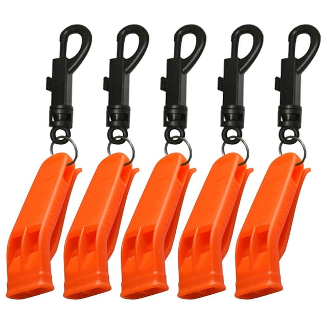 Silbato para acampar al aire libre con clip, silbato de supervivencia para deportes de emergencia con 5 uds. FLhrweasw Nuevo