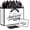 Design2, variant on Happy Anniversary Bag with Tissue Papers and Card, White Black  Bag with Ribbon for Men Women Anniversary Party Supplies ()