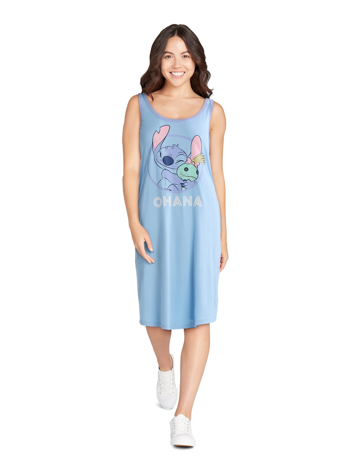 Disney’s Stitch Women’s and Women’s Plus Sleep Tank Dress, Sizes XS-3X