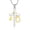 Gold, variant on Cross Urn Cremation Jewelry Stethoscope Urn Necklace for Ashes for Women Men Medicine Themed Cremation Urn Pendant for Doctor Nurse Medical Student