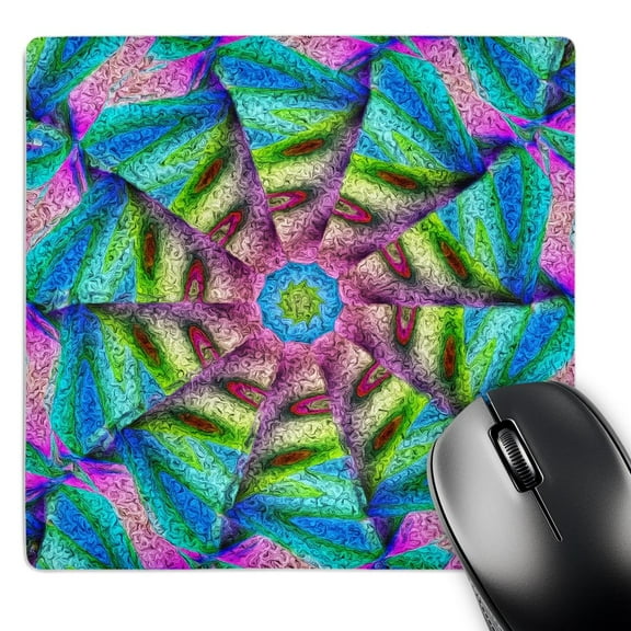 3dRose, Pretty Colorful Abstract by Angelandspot, MousePad