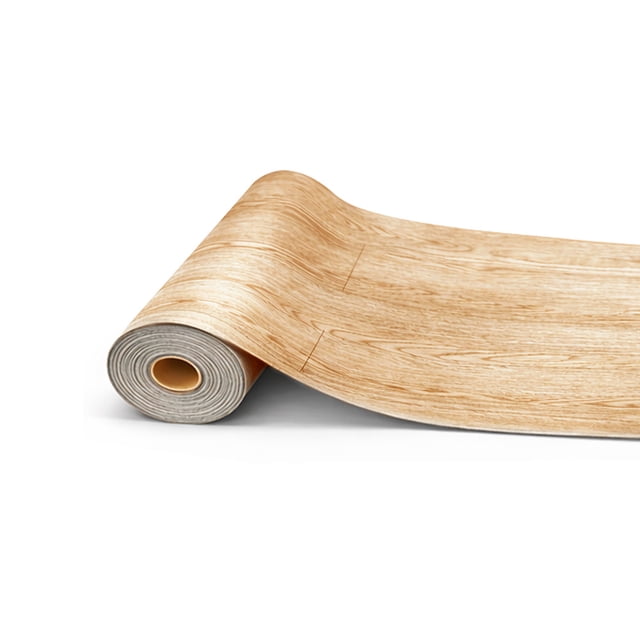 Piso Vinílico En Rollo Autoadherible Tipo Madera 1.68 M2 AMBAR DECO PVC