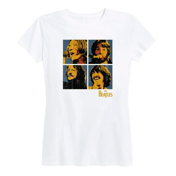 The Beatles - Band Members Blocks - Women's Short Sleeve Graphic T-Shirt