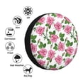 thumbnail image 4 of Naloa Rose Flowers PVC Leather Spare Tire Wheel Cover for Car Truck SUV Camper Trailer Universal Fit many size16 inch, 4 of 6