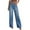 10# Blue, variant on HKYNLAG Women's Wide Leg Jeans High Waisted Stretchy Raw Hem Denim Pants Elastic Waist Pull On Palazzo Jeans Trendy Baggy Loose Blue L