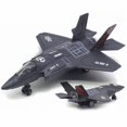 thumbnail image 1 of Boc Large Alloy Pull Back F-35 Fighter Aircraft Model Music LED Airplane Toy Gift, 1 of 10