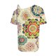 thumbnail image 5 of Fiudx Liquidación de Ofertas Flash Camiseta Tipo Blusa con Hombros Descubiertos y Manga Corta Informal para Mujer a La Moda, 5 of 5