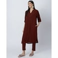 thumbnail image 2 of Moomaya Exclusive, Loosefit Kurta and Pants Set, Soft and Comfy Viscose Coord Set With Pockets, 2 of 9