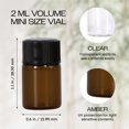 thumbnail image 2 of Beauticom Vial De Vidrio Ámbar De 2 Ml, 144 Piezas, Para Aceites Esenciales, Sueros De Fragancias De Aromaterapia, Rociadores Con Reductor De Orificio Y Cuentagotas, 2 of 5
