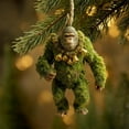 thumbnail image 3 of Christmas Animal Ornament, Myth Meets Holiday Magic, Funny Sasquatch Christmas Decor for Tree, Lifelike Wildlifes Collect, Forest Animal Lovers Gift (Bell Collar), 3 of 7