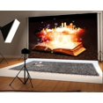 thumbnail image 1 of EREHome Polyester Fabric 7x5ft Photography Background Dreamy Magic Opening Book Faiytale Modern City Night View Buildings Halos Lighting Backdrops Portraits Video Studio Props, 1 of 2