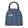 thumbnail image 1 of Lukts Cosmos Rockets Print Portable Lunch Bag, Lunch Bag Picnic Bag - Waterproof, Heat-insulating and Cold-insulating, Suitable for School, Work, 1 of 6