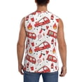 thumbnail image 4 of Bixox Men's Fire Truck Printed Shirt Sleeveless Fitness Tank Top-X-Large, 4 of 7