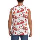 thumbnail image 4 of Fotbe Fire Truck Men's Camiseta sin Mangas Estampada para Hombres, Playera Casual para Gimnasio, Entrenamiento, Playa-Medium, 4 of 7