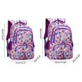 thumbnail image 2 of Mochila escolar JiaYou Girl con estampado geométrico 35 L, color morado, 2 of 8
