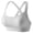 Gray, variant on Womens Bras Yoga Solid Sleeveless Cold Shoulder Casual Tanks Blouse Intimates Bras for Women No Underwire Blue S