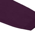 thumbnail image 4 of RXIRUCGD Cardigan à Col Rond pour Filles en Coton Uni à Manches Longues, Violet, Taille : 6 Ans, 4 of 8