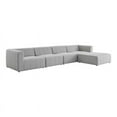 thumbnail image 2 of Modway Bartlett Upholstered Fabric 5-Piece Sectional Sofa in Light Gray, 2 of 5