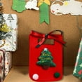 thumbnail image 6 of Yhmxh Christmas Gift Bags Felt Christmas, Red and Green Felt Treat Bags with Handles, Santa Claus Suit Treat Baskets Present Bag Reusable Gift Baskets for Holiday Xmas Party Favor Decoration, 6 of 7