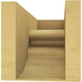 thumbnail image 4 of 8"W x 16"D x 8"H Wide Highland Rough Cedar Woodgrain TimberThane Corbel, Primed Tan, 4 of 6
