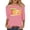 Pink, variant on Women's Vintage Pullover Tops Crew Neck 3/4 Length Sleeve Tees 1976 Graphic Casual Comfy Trendy T Shirts (XL, Pink)