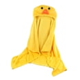 thumbnail image 3 of Kids Hooded Blanket Wearable Blanket Soft Cozy Coral Velvet Animal Shaped Cloak for Baby Children Yellow Chicken, 3 of 5