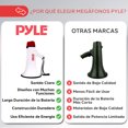 thumbnail image 5 of Megáfono con Altavoz y Sirena Integrada Pyle, Batería Recargable, Jack Auxiliar, 40W, Alcance de 914 Metros, Función de Grabación, Ideal para Fútbol, Béisbol, Baloncesto, Animadoras, Entrenadores, 5 of 5