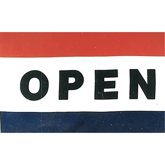 3x5 Red White Blue OPEN Flag Business Message Flag New
