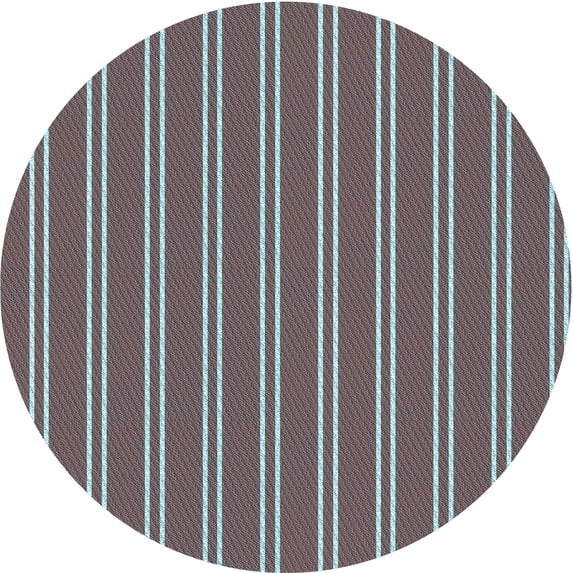 Ahgly Company Machine Washable Indoor Round Transitional Roman Silver Gray Area Rugs, 8' Round